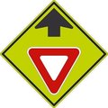 Nmc Yield Ahead Symbol With Arrow Sign, TM611DG TM611DG